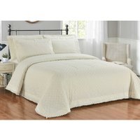 Richmond Polycotton Polka Dot Duvet Set With Pillowcase - Ivory / Single - thumbnail 1