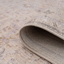 Beige Tapestry Fringed Area Rug - Antique Beige / 170cm - thumbnail 2