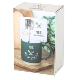 Ace Of Spades Garden Mug With Spade Spoon Gift Set - Teal - thumbnail 5