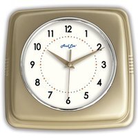 Retro Indoor Wall Clock - Champagne Gold - thumbnail 1