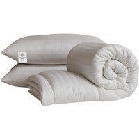 15 Tog Duvet & Pillow set (Opulent Home) - White