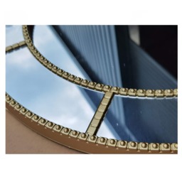 Round Shape Window Style Wall Mirror Luxurious Gold - Gold - thumbnail 2