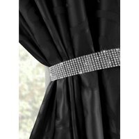 One Pair Tiebacks Diamante - Silver