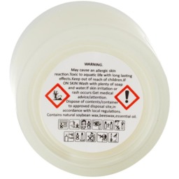 Soy Wax Candle in Frosted Glass Jar - White - thumbnail 4