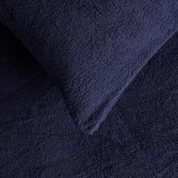 Pack of Teddy Fleece Pillowcases - Navy / 4 - thumbnail 3
