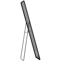 2 in 1 Rectangular Metal Full-length Wall Mirror - Black / 47cm - thumbnail 3