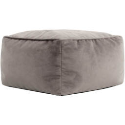 icon Natalia Giant Velvet Armchair Bean Bag with Footstool - Charcoal Grey - thumbnail 3