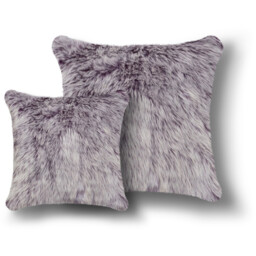 Luxury Faux Fur Cushion - Purple / 43cm - thumbnail 2