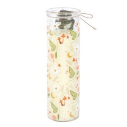 Fairy Folklore Moss Sandalwood Candle Scented Glass Tube - White - thumbnail 4