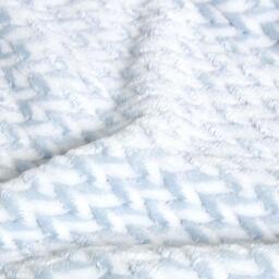 Homescapes Mora Faux Fur Velvet Throw - Pastal Blue / 160cm - thumbnail 3