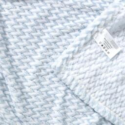 Homescapes Mora Faux Fur Velvet Throw - Pastal Blue / 160cm - thumbnail 4