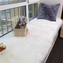 Luxury Soft Rectangle Shaggy Rug - White / 5.5cm / 180cm - thumbnail 2