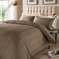 Duvet Cover Sets Multi Stripe - Deep Taupe / Single