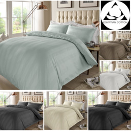 Duvet Cover Sets Multi Stripe - Deep Taupe / Single - thumbnail 2