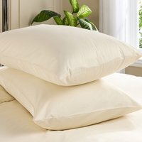 Hotel Pure Luxury 5 Star Classic Pillowcase - Pair Cream - Cream