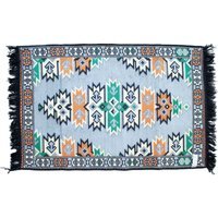 Charcoal Kilim Rug Handwoven Soft Durable for Living Bedroom - Charcoal