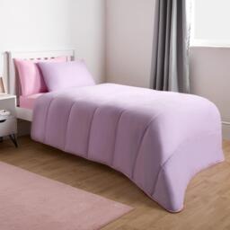 Coverless 10.5 Tog Soft Duvet Set - Lilac / 15cm / Single - thumbnail 2