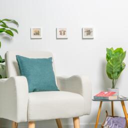 "4x4"" White 3D Box Photo Frame - 2x2"" Mount - Pack of 2 - White/Ivory" - thumbnail 5