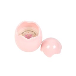 Wild Strawberry Poppy Egg Shaped Candle Spring Home Fragrance - Pink - thumbnail 5