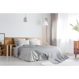 Honeycomb Throw - Silver / 178cm / 254cm - thumbnail 4
