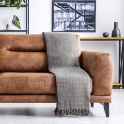 Honeycomb Throw - Silver / 178cm / 254cm - thumbnail 3