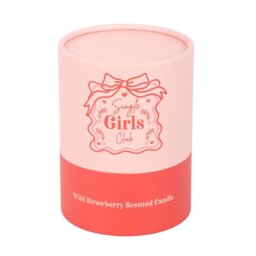 Single Girls Club Wild Strawberry Candle Empowering Pink Jar Gift - Red - thumbnail 2