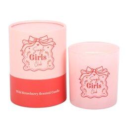 Single Girls Club Wild Strawberry Candle Empowering Pink Jar Gift - Red - thumbnail 3