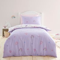 Rainbow Unicorn Duvet Set - Purple - thumbnail 1