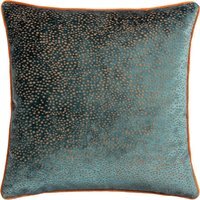 Estelle Spotted Cushion - Teal/Rust / 80 Polyester 20 Feather - image 1