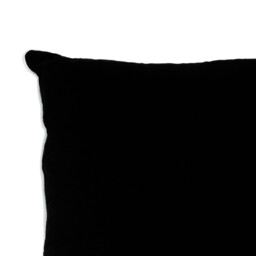 Henley Velvet Cushion - Black - thumbnail 2