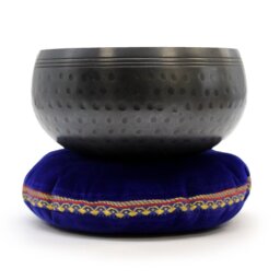 Singing Bowl Velvet Cushion Stable Base for Resonance Display - Blue - thumbnail 2
