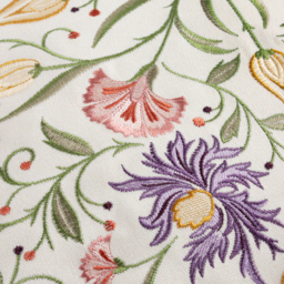 Tilda Embroidered Floral Cushion - Multicolour / 100 Polyester - thumbnail 3