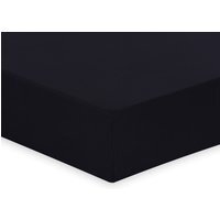 My Home Polycotton Fitted Sheet - Black / Double