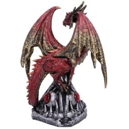 Guardians Gaze The Fierce Flame Dragon Sentinel Figurine - 16.5cm - thumbnail 3