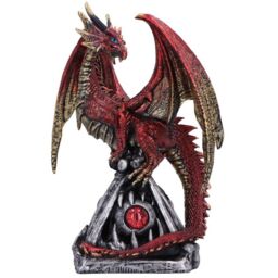 Guardians Gaze The Fierce Flame Dragon Sentinel Figurine - 16.5cm - thumbnail 5