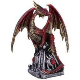 Guardians Gaze The Fierce Flame Dragon Sentinel Figurine - 16.5cm - thumbnail 2