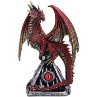 Guardians Gaze The Fierce Flame Dragon Sentinel Figurine - 16.5cm