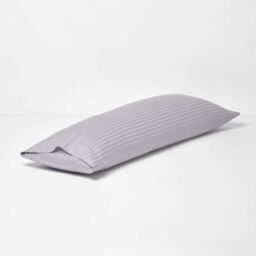 330 Thread Count Egyptian Cotton Body Size Pillowcase - Grey - thumbnail 3