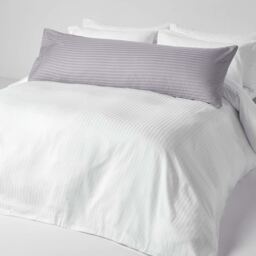 330 Thread Count Egyptian Cotton Body Size Pillowcase - Grey - thumbnail 2