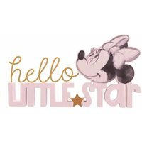 Disney Minnie Hello Little Star Mantle Plaque Pink - Pink - image 1