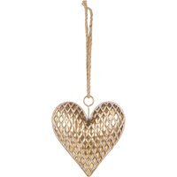 Gold Hanging Heart - Gold - image 1