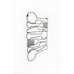 Art for the Home Dinner Time Metal Wall Art - Grey - thumbnail 3