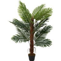 Potted Artificial Palm Tree - Green / 120cm - image 1