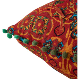 45cm Moroccan Style Pack of 2 Throw Pillows with Inserts - Orange - thumbnail 5