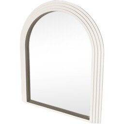 Evie Ridged Arch Mirror - Cream - thumbnail 5