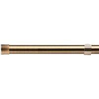 16-19mm Fenton Extendable Eyelet Metal Curtain Pole Set - Antique Brass / 120cm