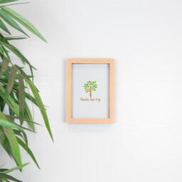 "3D Box Photo Frames with 4"" x 6"" Mounts - A5 (6"" x 8"") - Light WoodWhite - Light Wood/White" - thumbnail 3