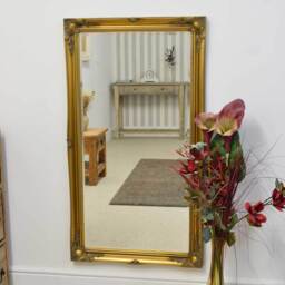 Hamilton Vintage Gold Antique Design Large Wall Mirror 137 x 76cm - Gold - thumbnail 2