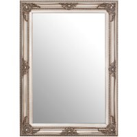 Athena Large Round Wall Mirror With Gold Frame - Grey