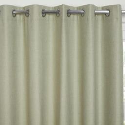 Cosmos Eyelet Curtains - Green / 168cm / 229cm - thumbnail 2
